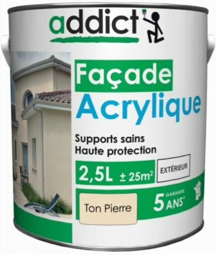 ADDICT ACRYLIQUE FACADE 2.5L TON PIERRE