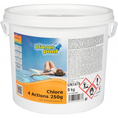 CHLORE 4 ACTIONS GALET 250G 5KG