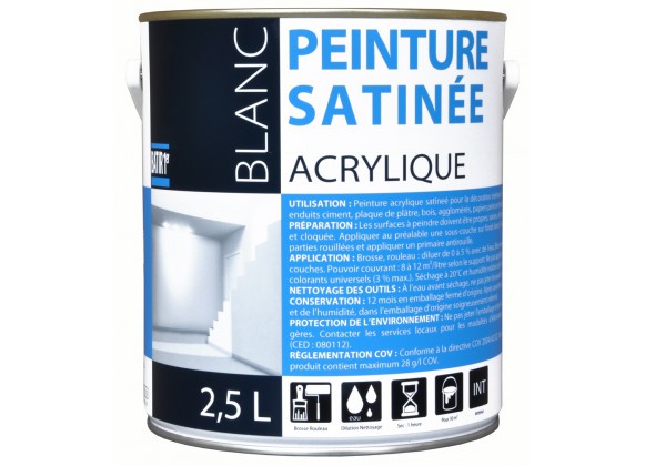 Peinture Batir Acrylique Satin 2,5L