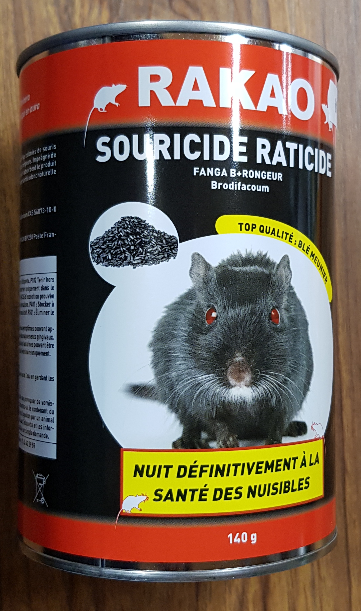 RATS-SOURIS GRAINS BRODIFACOUM BLE MEUNIER - RAKAO