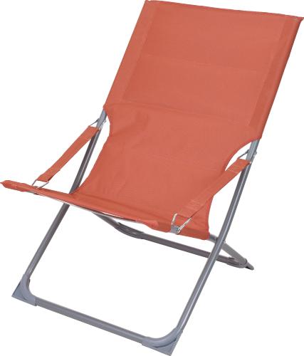 CHAISE PLIABLE CAMPING ROUGE