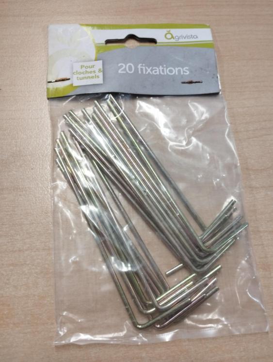 20 FIXATIONS METAL POUR TUNNELS / CLOCHE