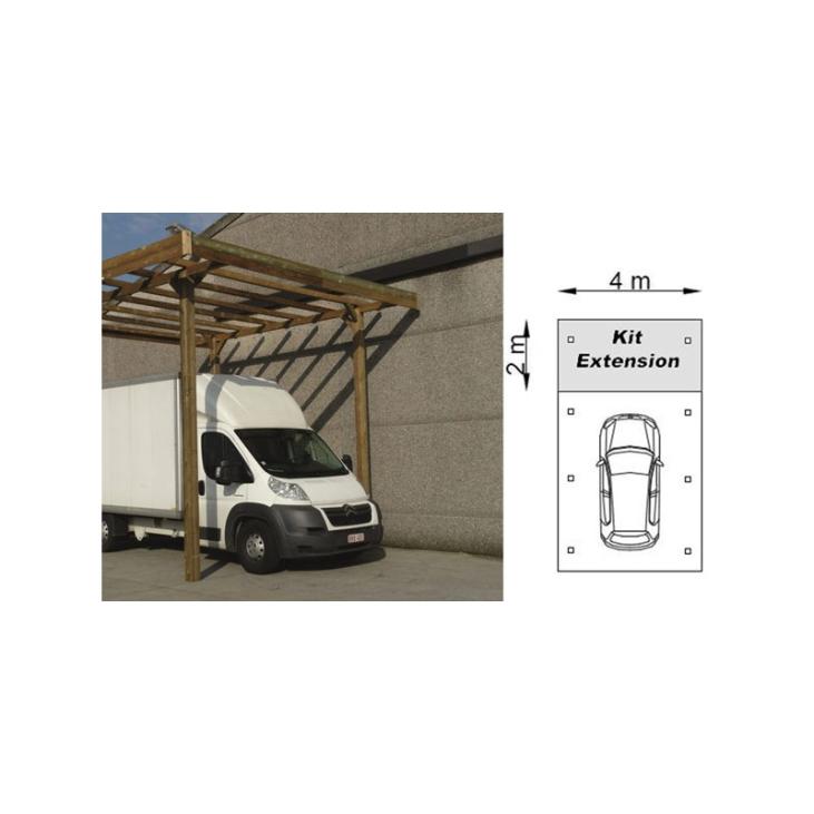 carport pour camping car hauteur 4 mètres